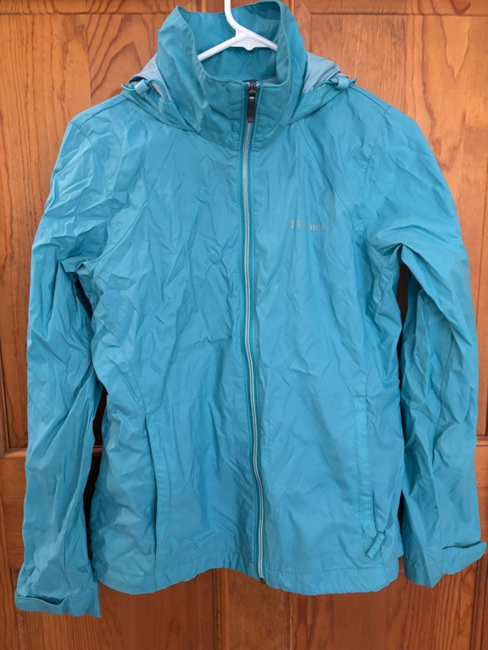 Columbia Lightweight Teal Windbreaker Jacket - Women's